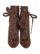 Saint Laurent Ponyhair Animal Print Boots