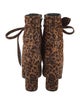 Saint Laurent Ponyhair Animal Print Boots