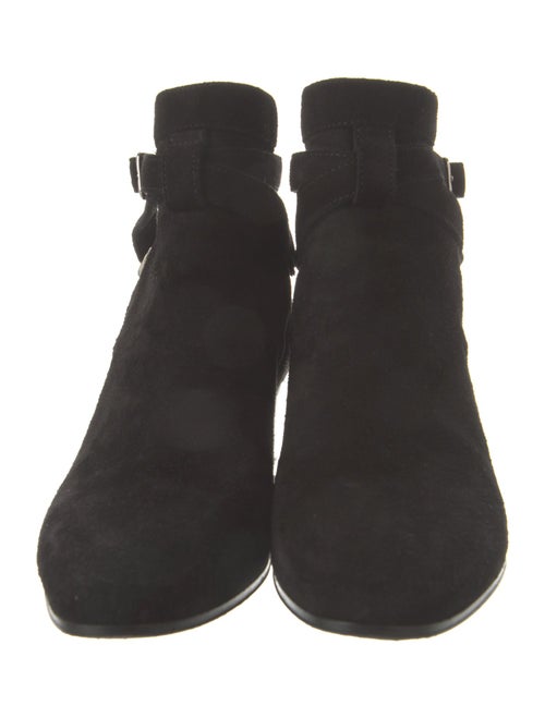 Saint Laurent Suede Lace-Up Boots