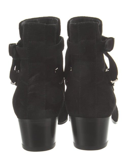 Saint Laurent Suede Lace-Up Boots