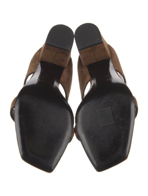 Saint Laurent Suede Slides