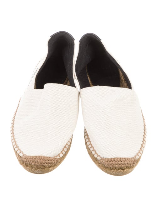 Saint Laurent Canvas Embroidered Accent Espadrilles