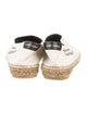 Saint Laurent Canvas Embroidered Accent Espadrilles