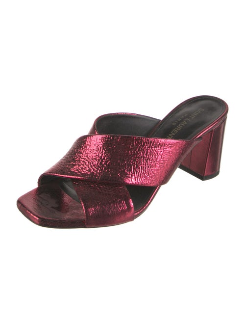 Saint Laurent Leather Slides