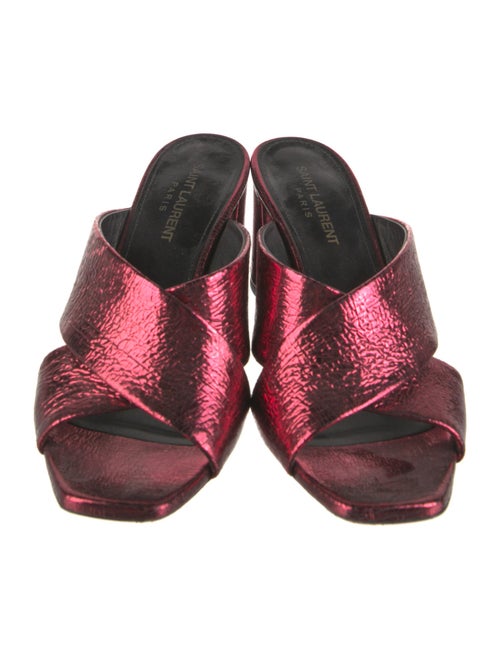 Saint Laurent Leather Slides