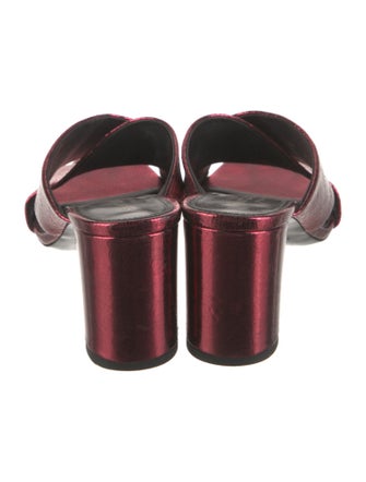 Saint Laurent Leather Slides