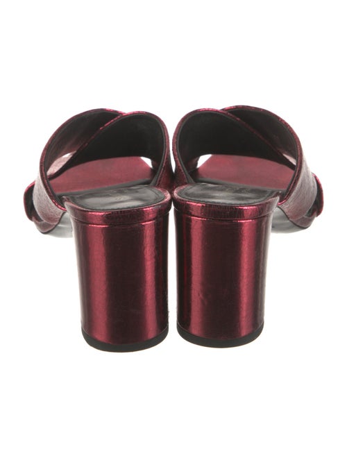 Saint Laurent Leather Slides