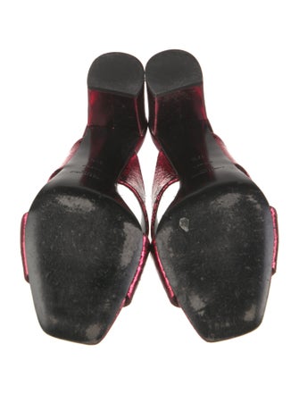 Saint Laurent Leather Slides