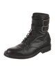 Saint Laurent Leather Combat Boots