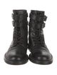 Saint Laurent Leather Combat Boots