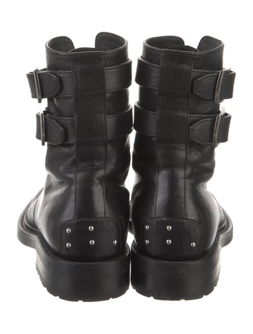 Saint Laurent Leather Combat Boots
