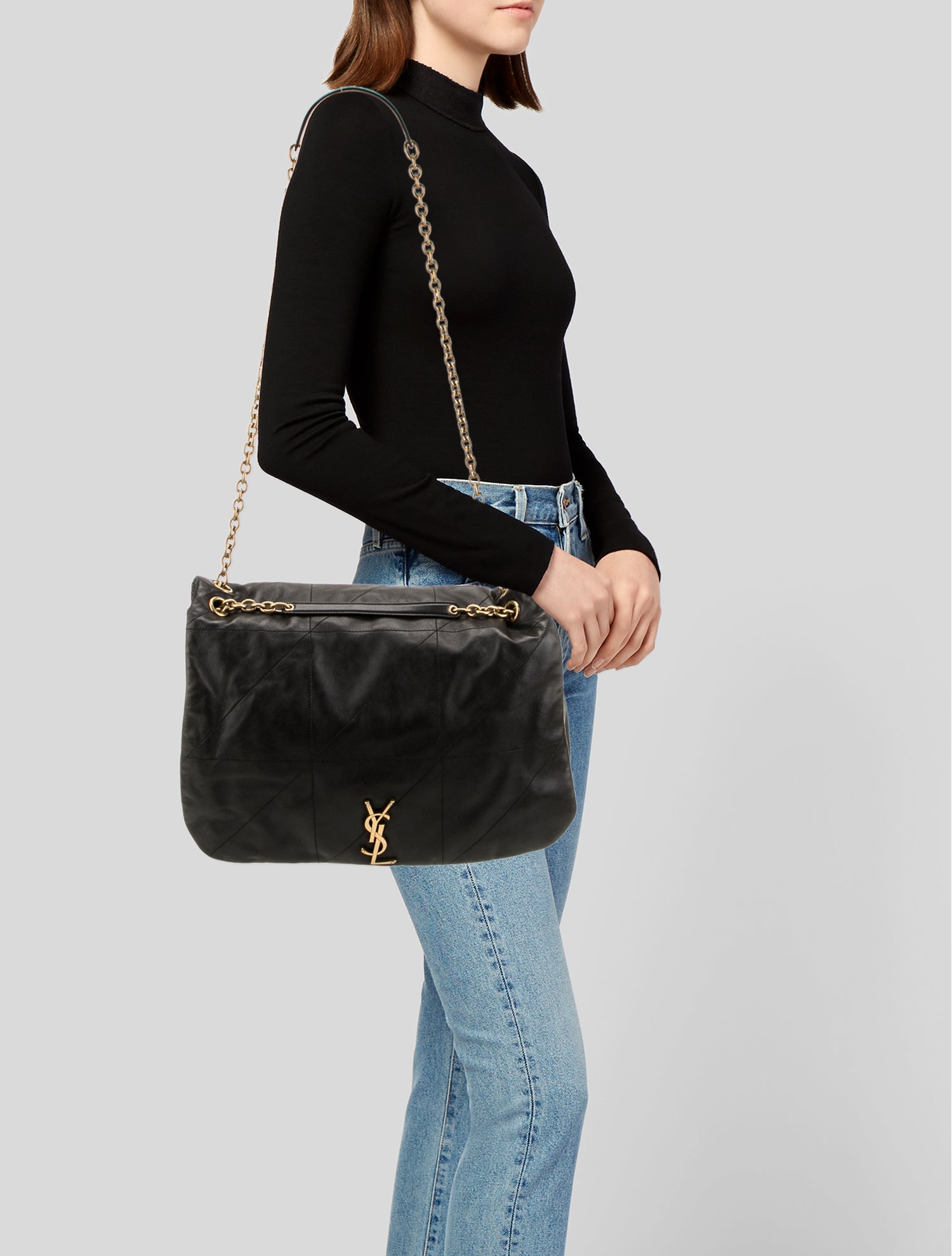 Saint Laurent Leather Shoulder Bag 2023