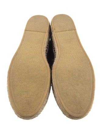 Saint Laurent Suede Fringe Trim Accent Espadrilles