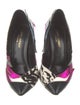 Saint Laurent Leather Animal Print D'Orsay Pumps