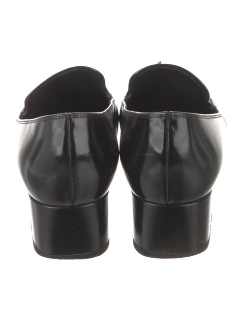 Saint Laurent Leather Tassel Accents Loafers