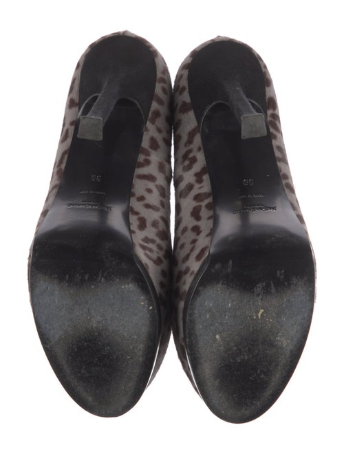 Yves Saint Laurent Rive Gauche Calf Hair Animal Print Pumps
