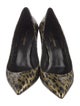 Saint Laurent Patent Leather Animal Print Pumps