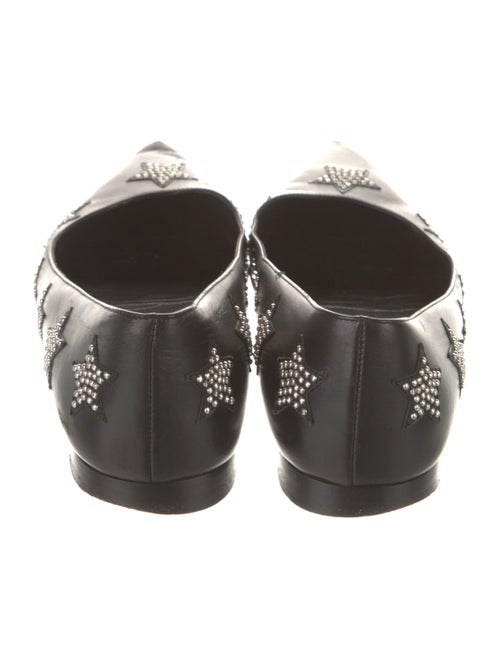 Saint Laurent Leather Studded Accents Flats