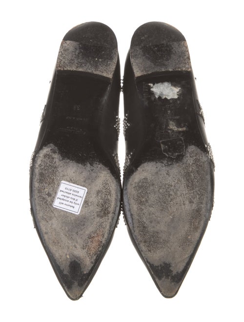 Saint Laurent Leather Studded Accents Flats
