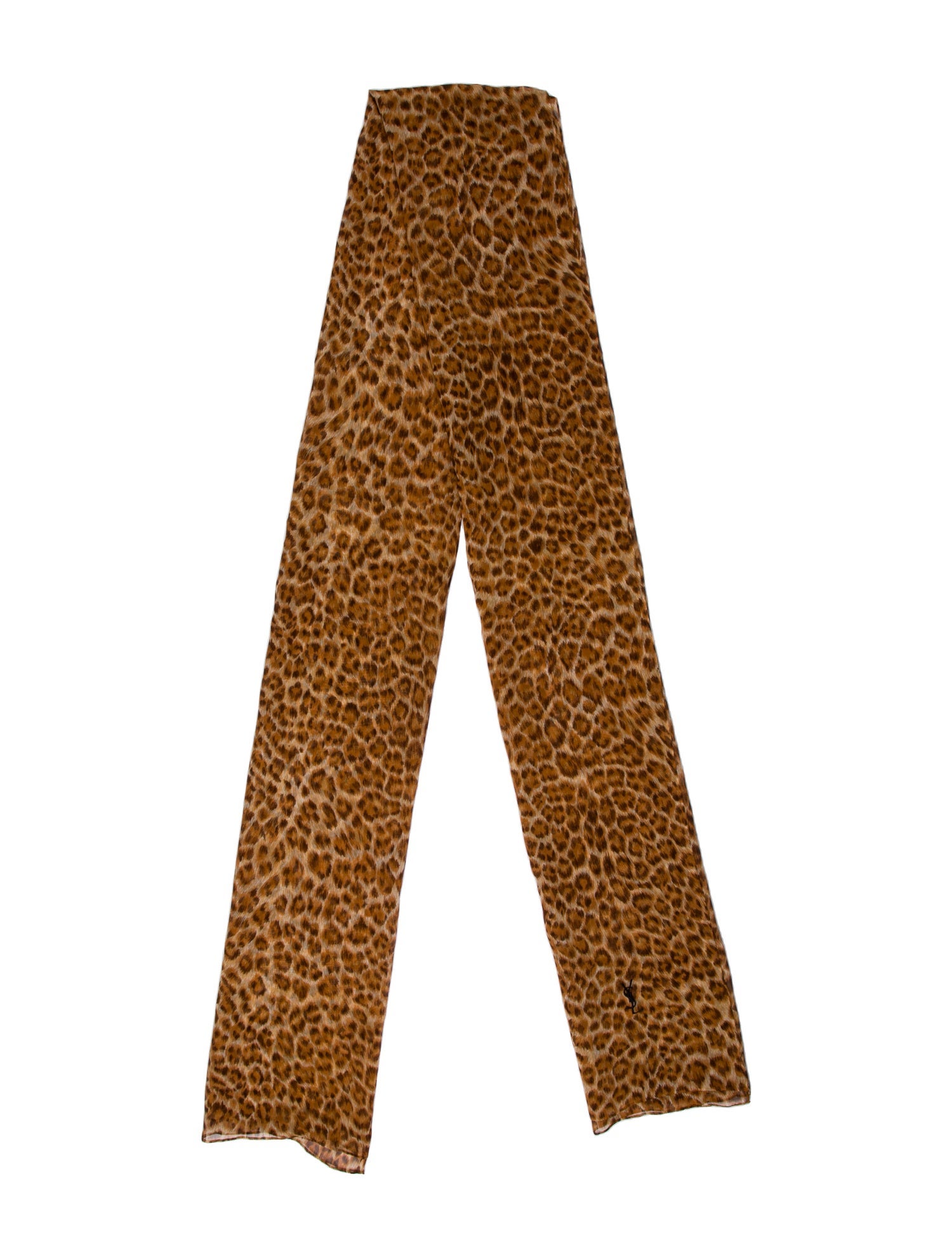 Saint Laurent Silk Printed Scarf