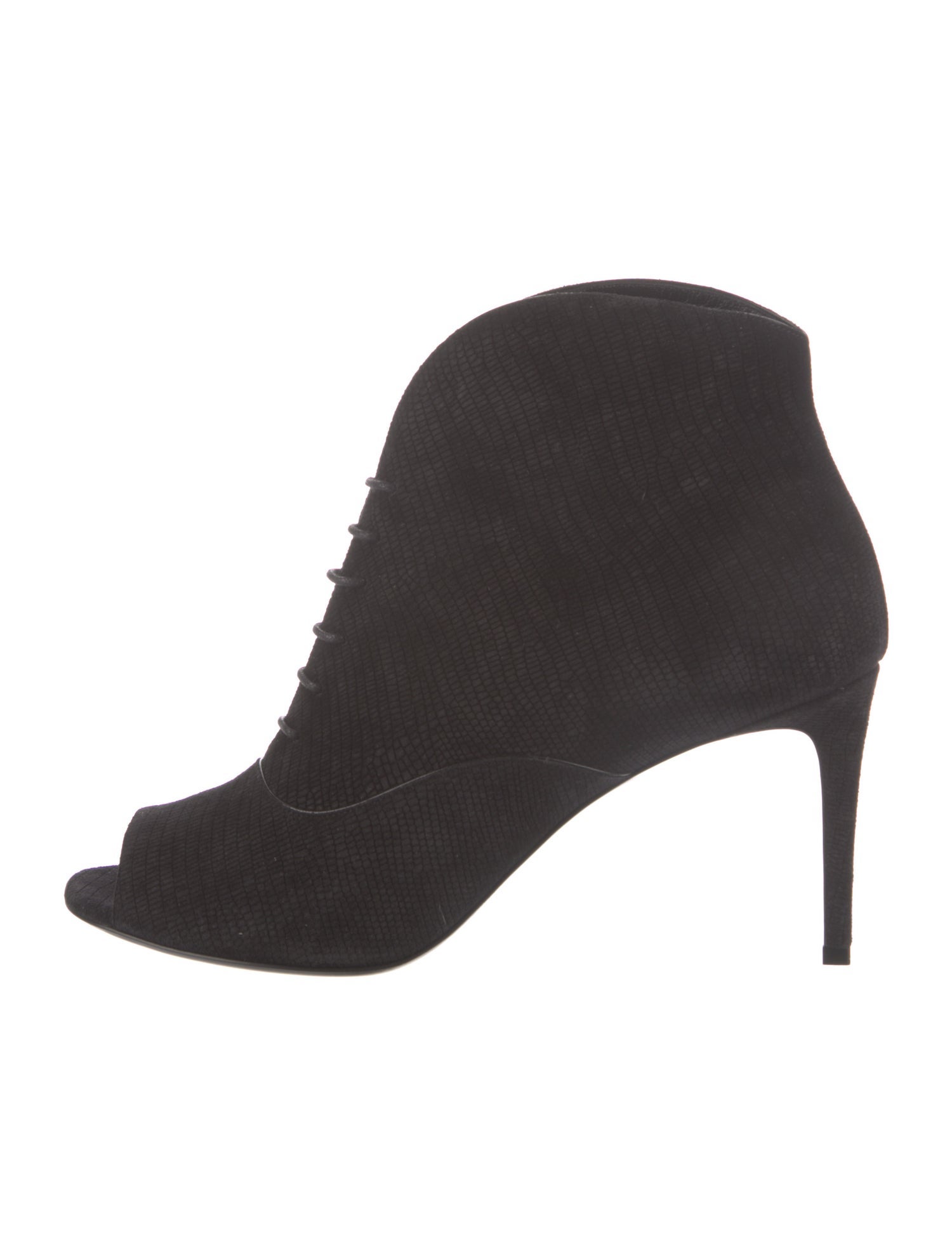 Saint Laurent Suede Lace-Up Boots