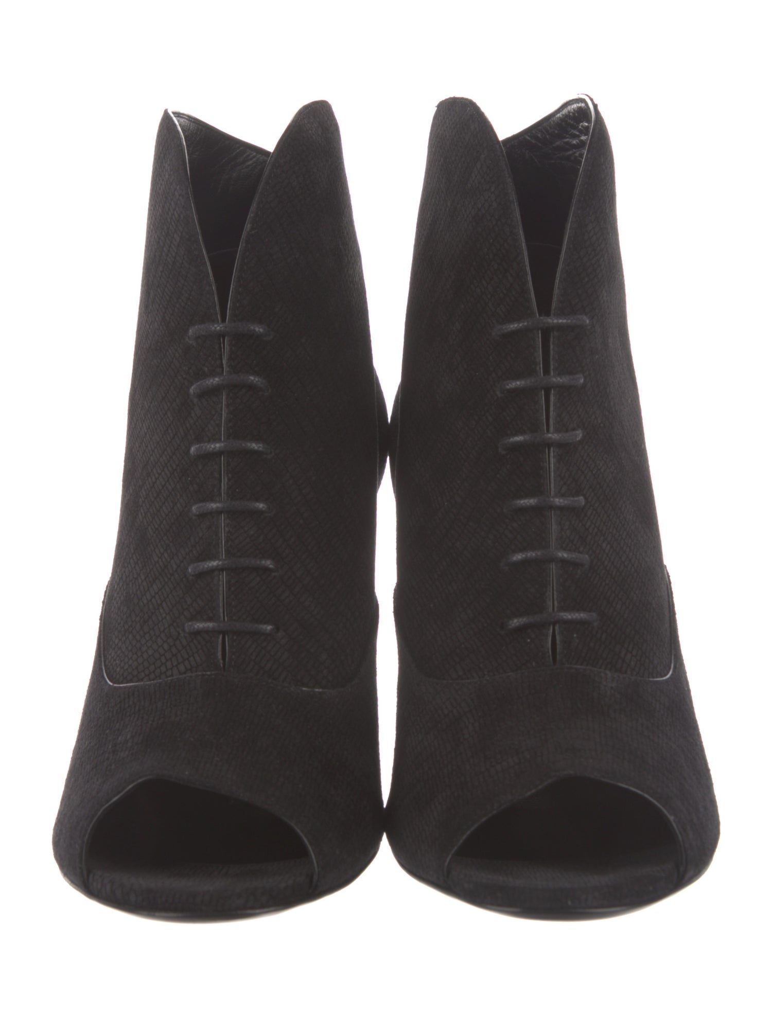 Saint Laurent Suede Lace-Up Boots