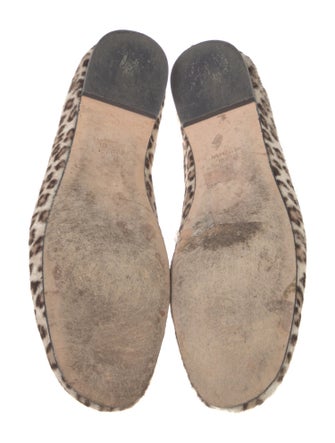 Stuart Weitzman Ponyhair Animal Print Loafers