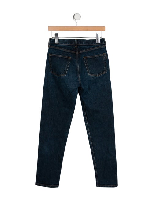 Saint Laurent Mid-Rise Straight Leg Jeans