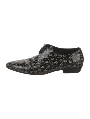 Saint Laurent Oxfords Patent Leather Printed Derby Shoes EU 41 | 8