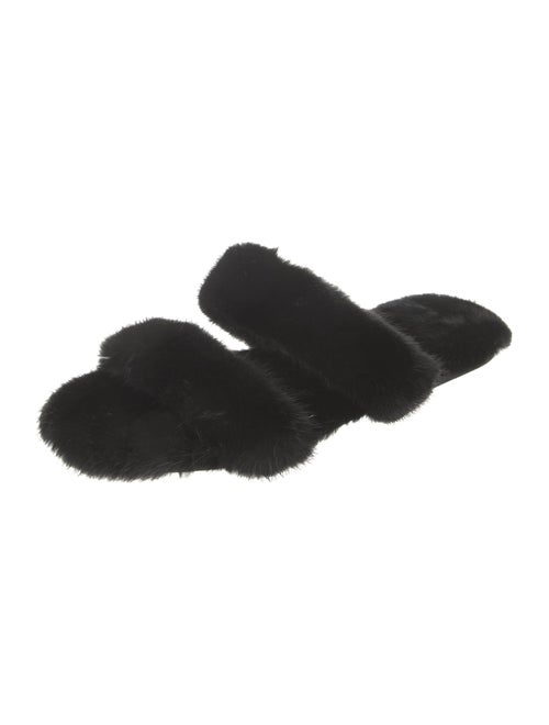 Saint Laurent Mink Slides