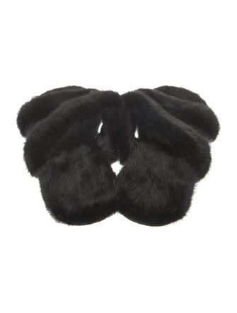 Saint Laurent Mink Slides