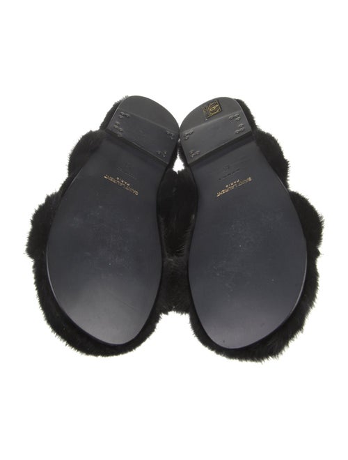 Saint Laurent Mink Slides