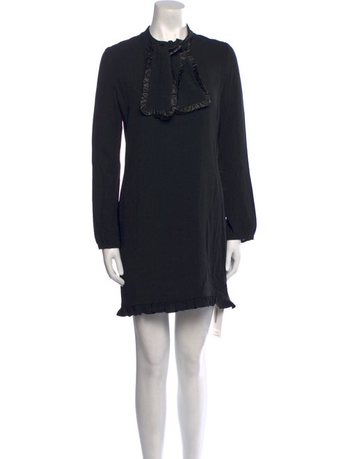 Saint Laurent Crew Neck Mini Dress