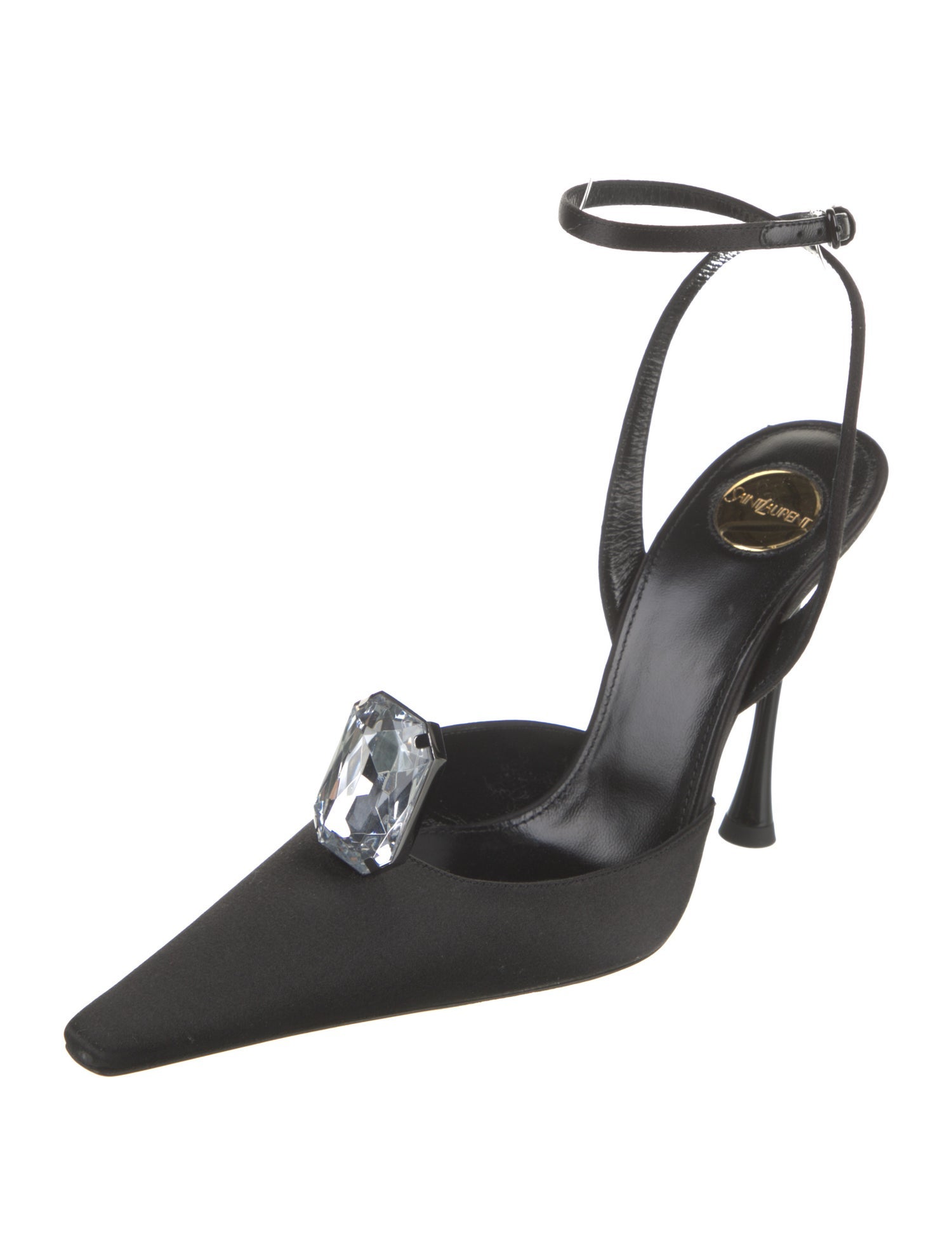 Saint Laurent Suede Slingback Pumps