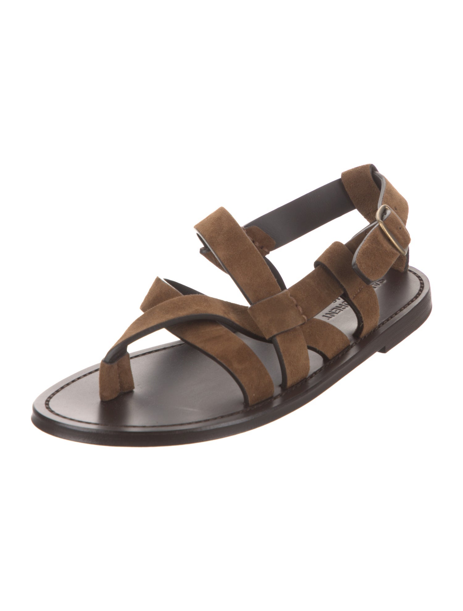 Saint Laurent Suede Slingback Sandals