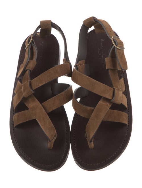 Saint Laurent Suede Slingback Sandals