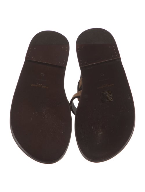 Saint Laurent Suede Slingback Sandals