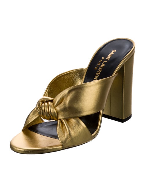 Saint Laurent Leather Slides