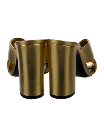 Saint Laurent Leather Slides