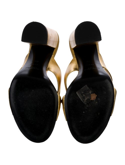Saint Laurent Leather Slides