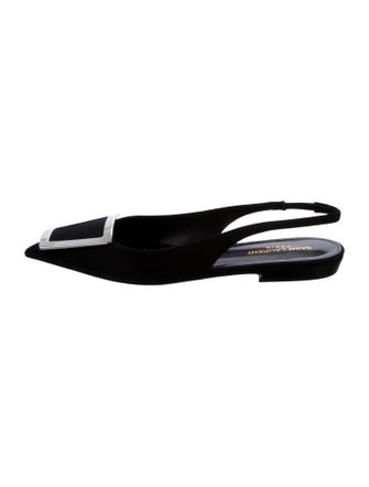 Saint Laurent Nylon Slingback Flats