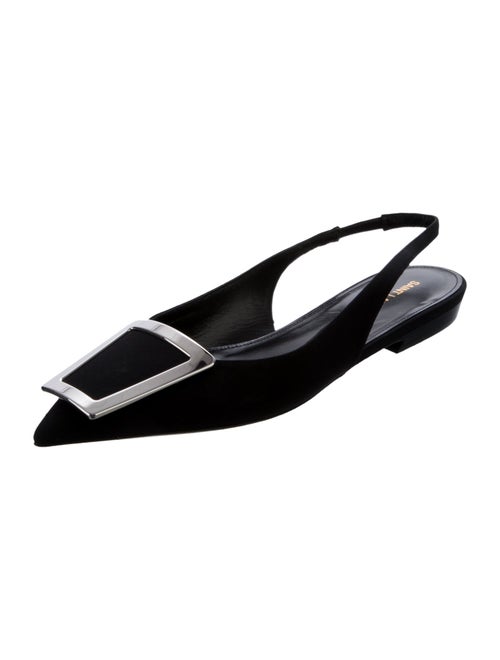 Saint Laurent Nylon Slingback Flats
