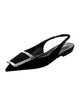Saint Laurent Nylon Slingback Flats
