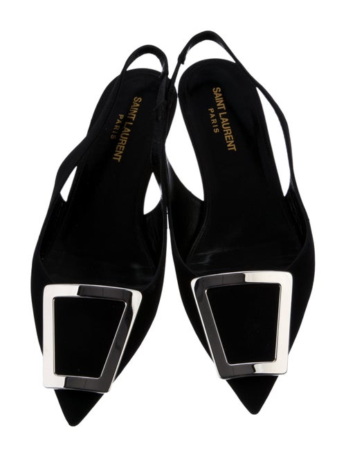Saint Laurent Nylon Slingback Flats