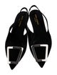 Saint Laurent Nylon Slingback Flats