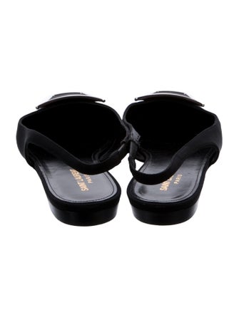 Saint Laurent Nylon Slingback Flats