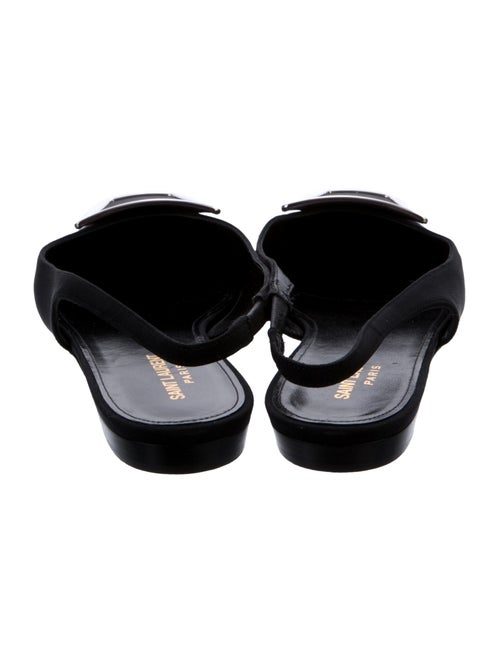 Saint Laurent Nylon Slingback Flats