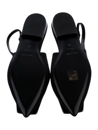 Saint Laurent Nylon Slingback Flats