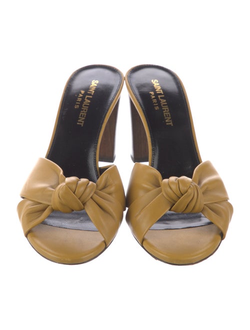 Saint Laurent Leather Slides