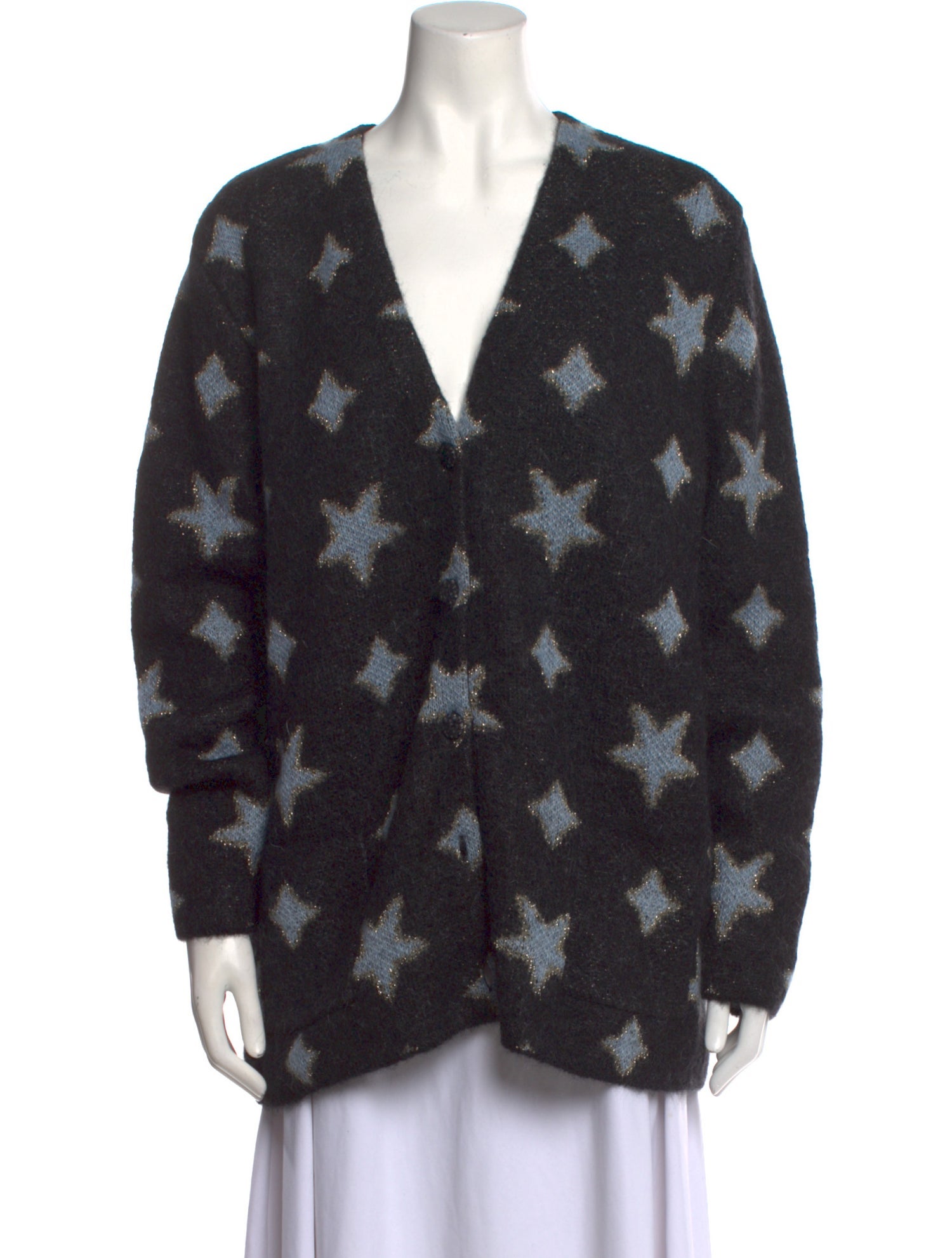 Saint Laurent Mohair Printed Sweater w/ Tags